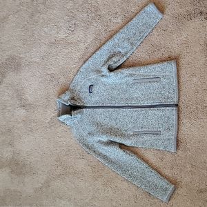 Patagonia better sweater jacket girls size S, 7-8 heathered grey
